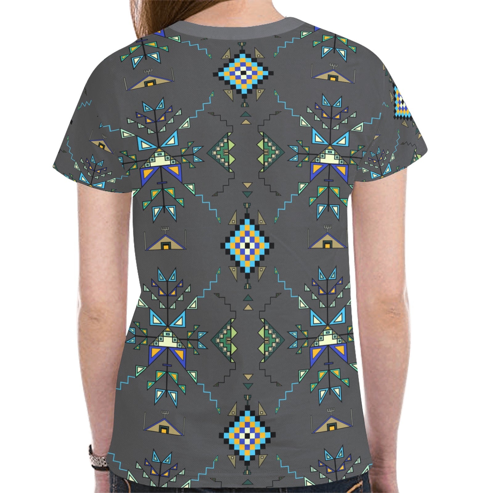 Bear Shield Dark Gray T-shirt for Women