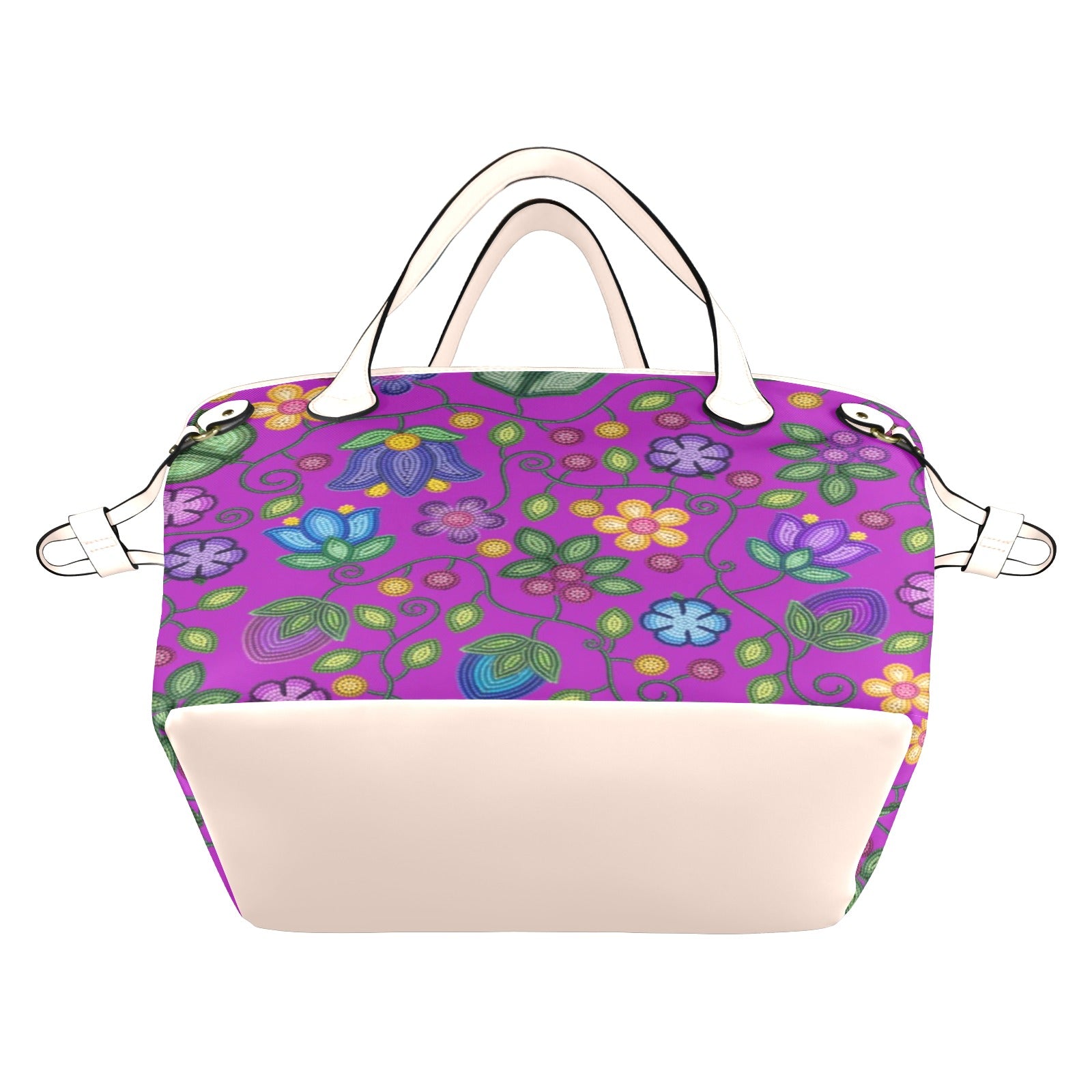 Bloom Uplift Purple Clover Canvas Tote Bag