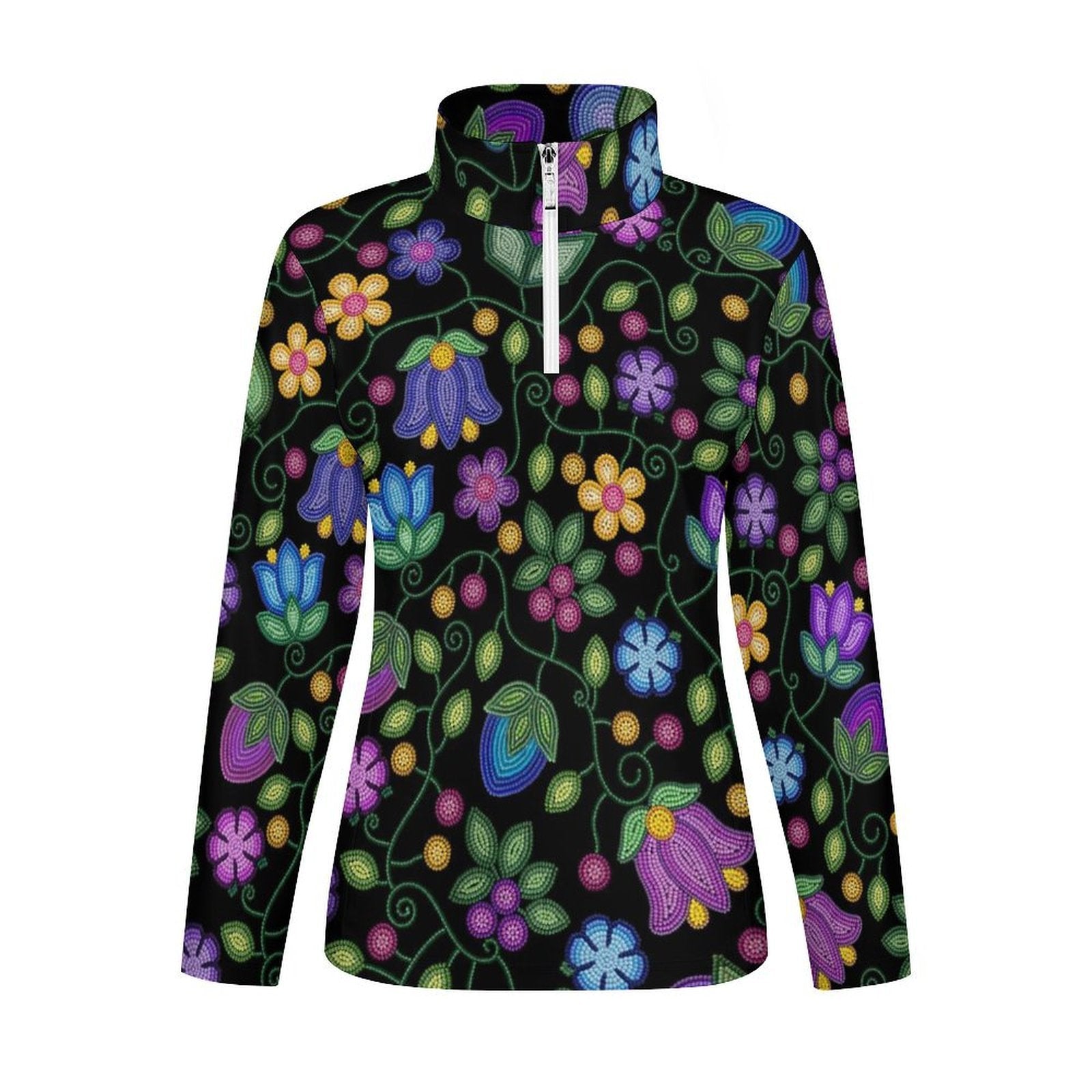 Bloom Uplift Black Long Sleeve Yoga Shirt