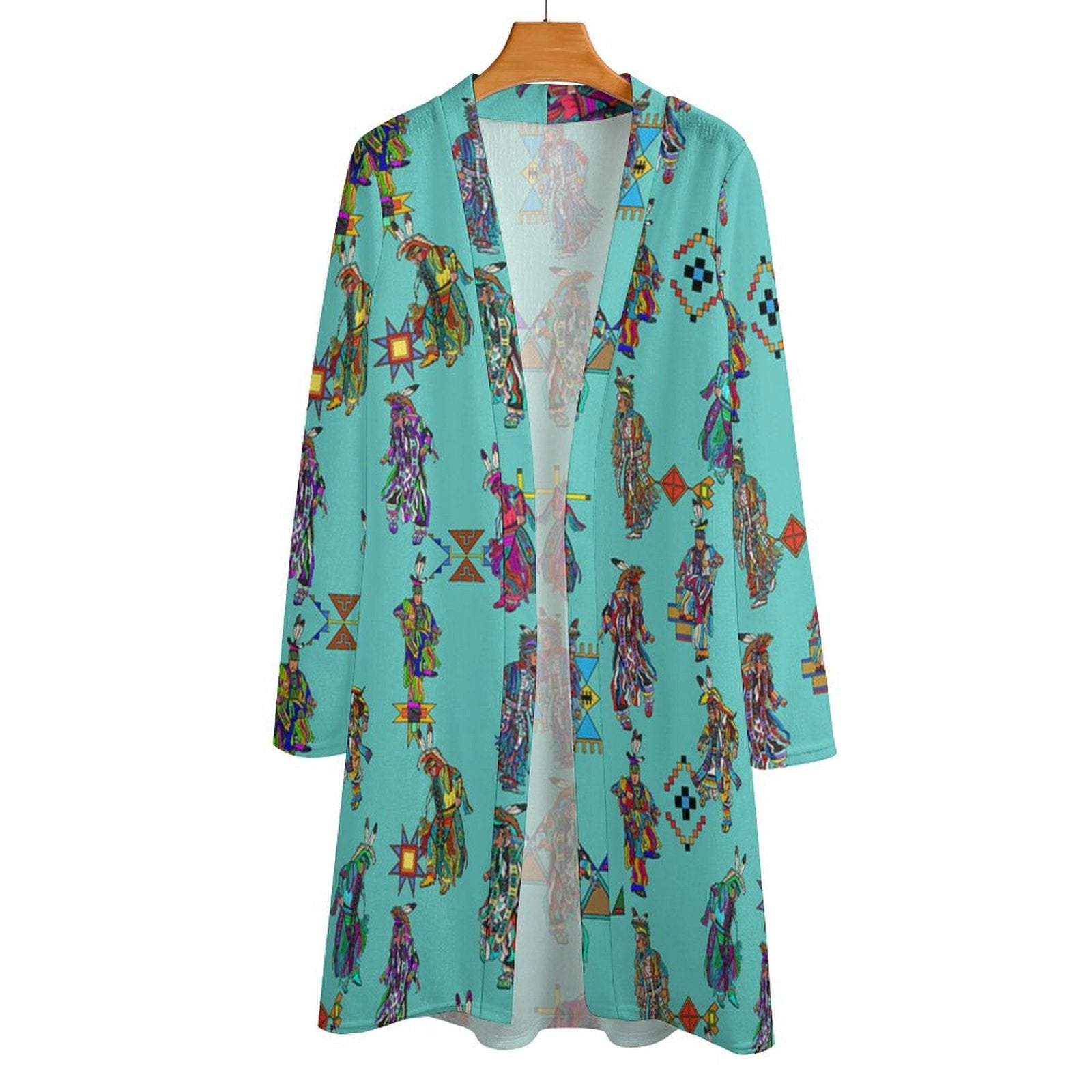 Men's Grass Dancers Eggshell Blue Cardigan