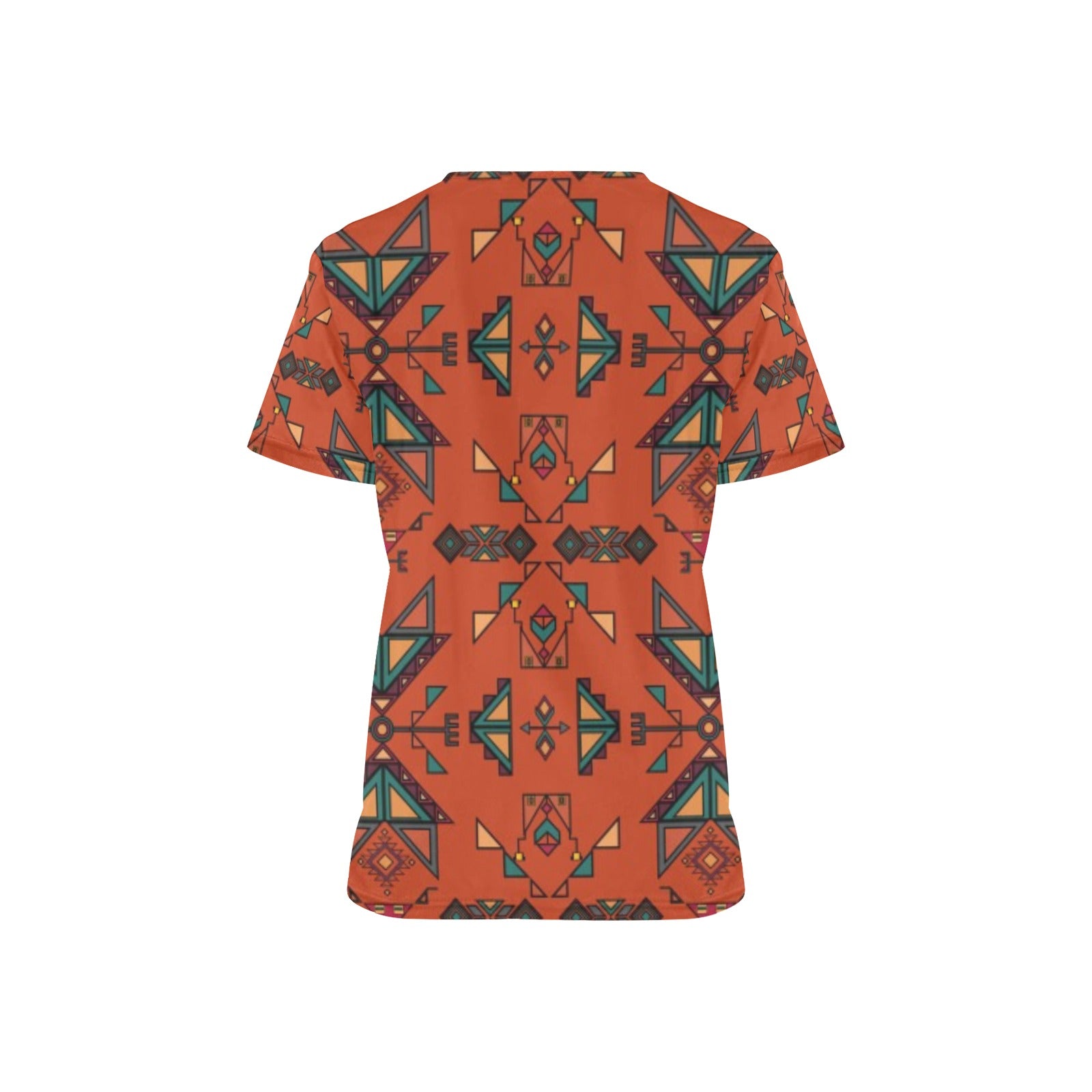 Arrow dawn Orange Scrub Top