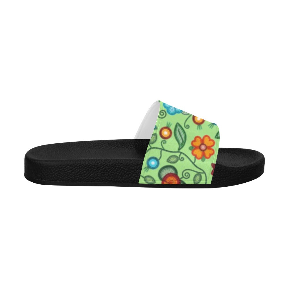 Prairie Fire Petals Sage Women's Slide Sandals