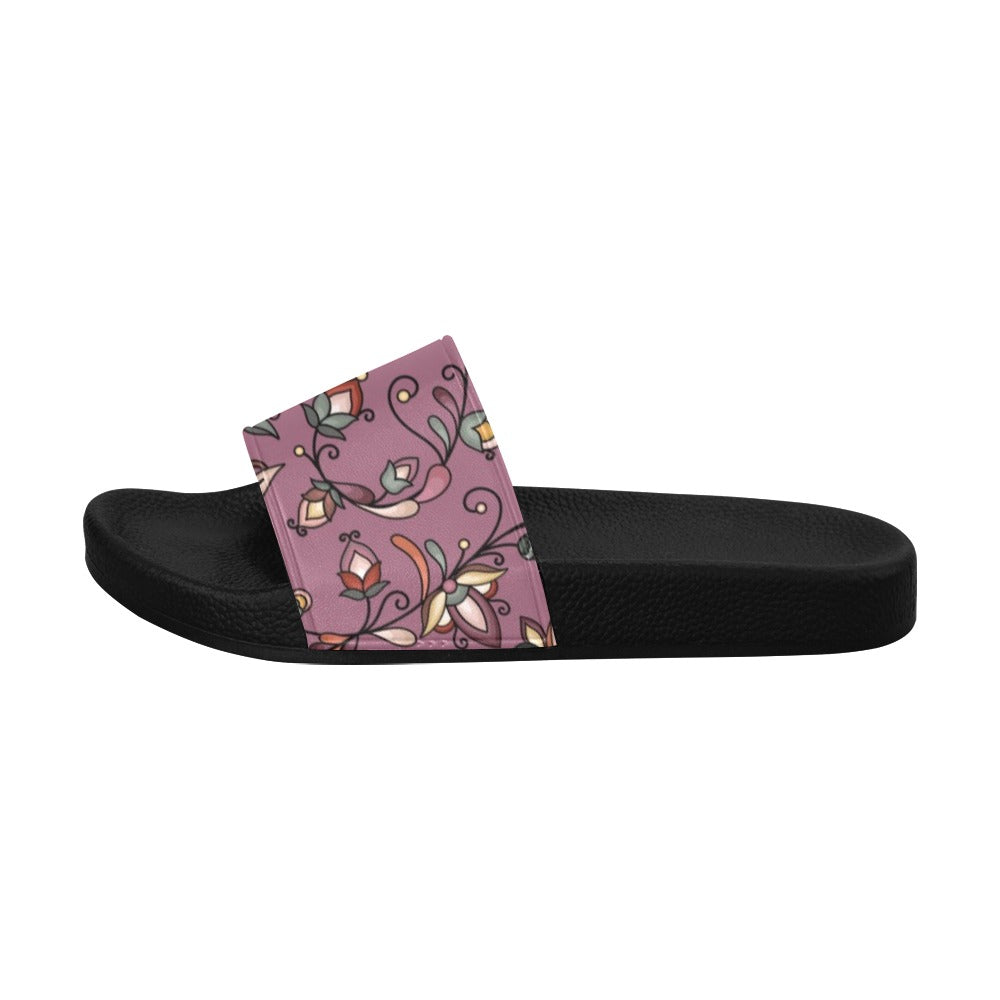 Burnt Sky Petals Magenta Women's Slide Sandals