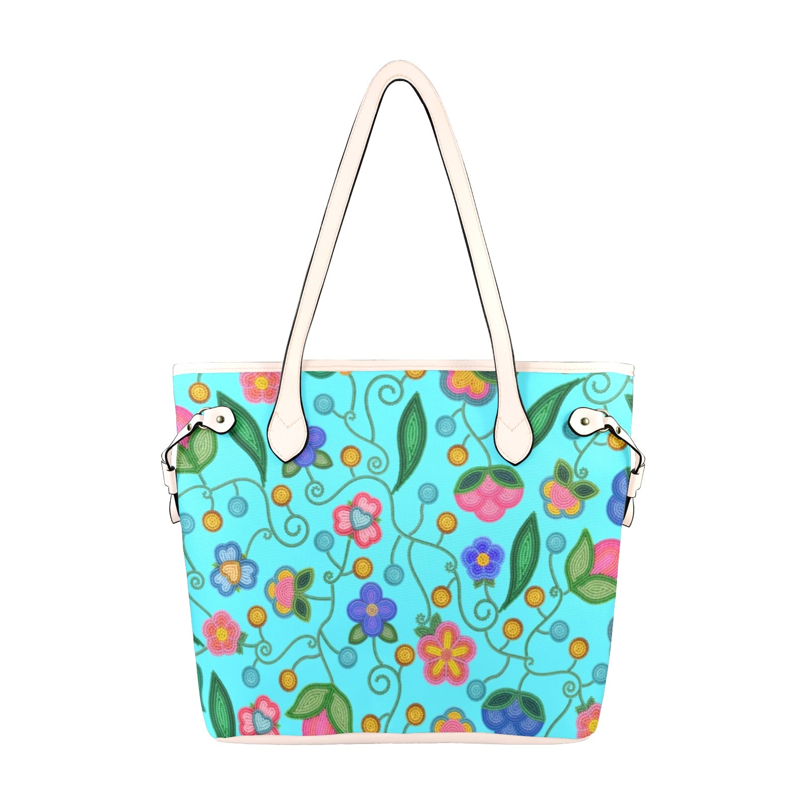 Skyberry Serenade Sky Clover Canvas Tote Bag