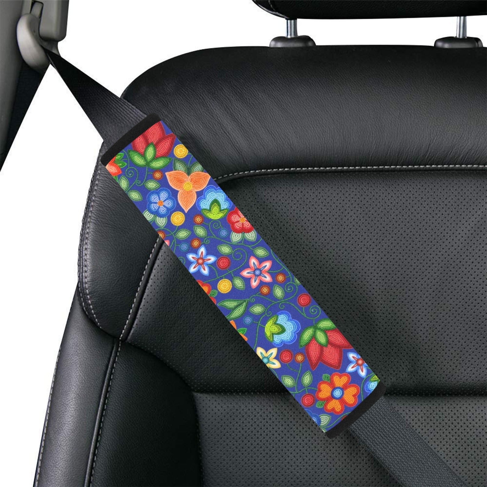 Morning Harmony Sapphire Car Seat Belt Cover 7''x12.6'' (Pack of 2)