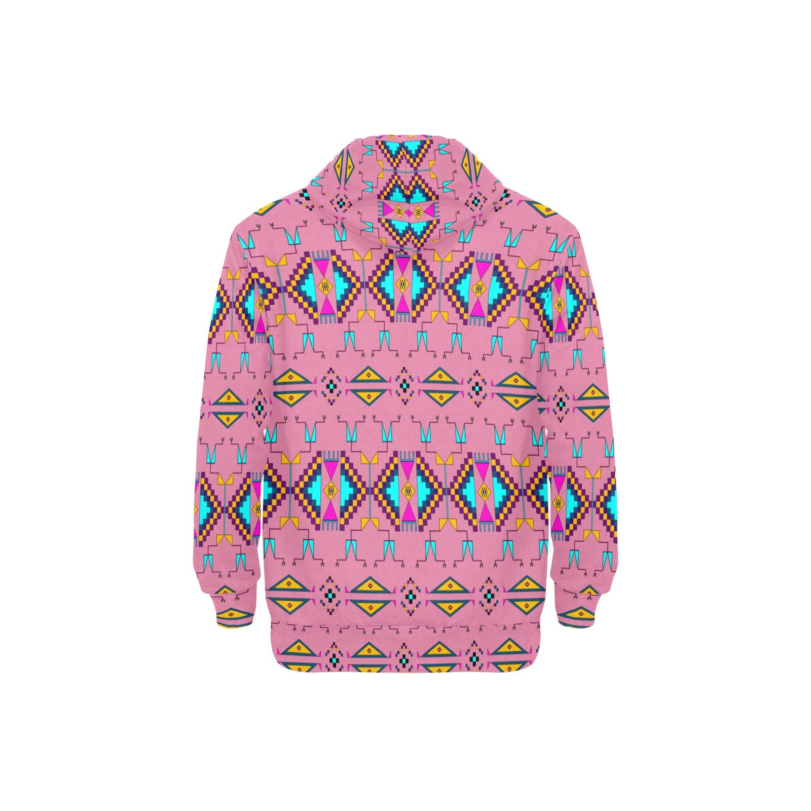 Rite of Passage Pink Men's Long Sleeve Fleece Hoodie