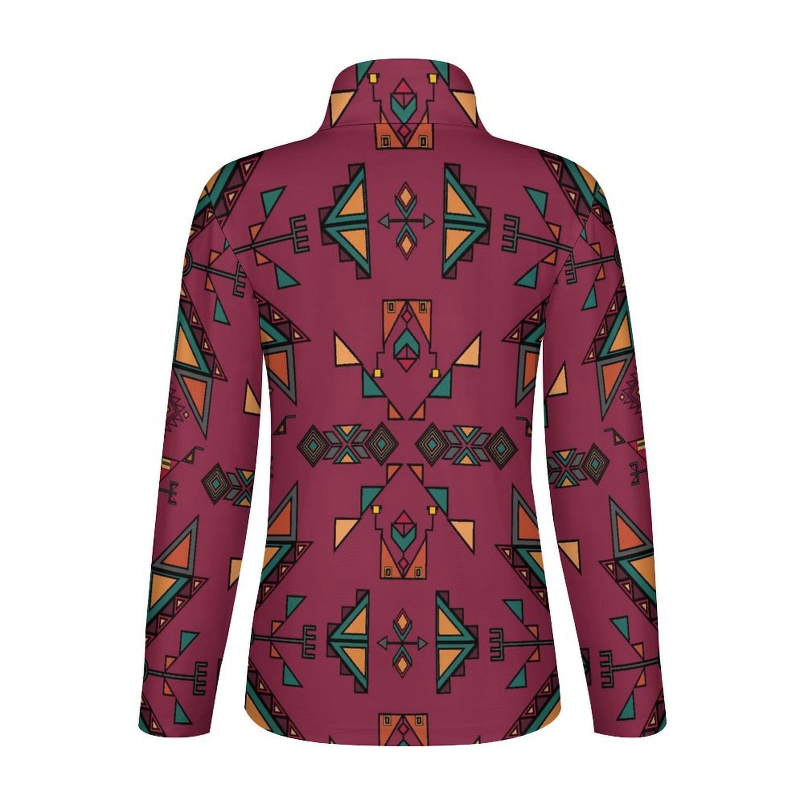 Arrow Dawn Maroon Long Sleeve Yoga Shirt