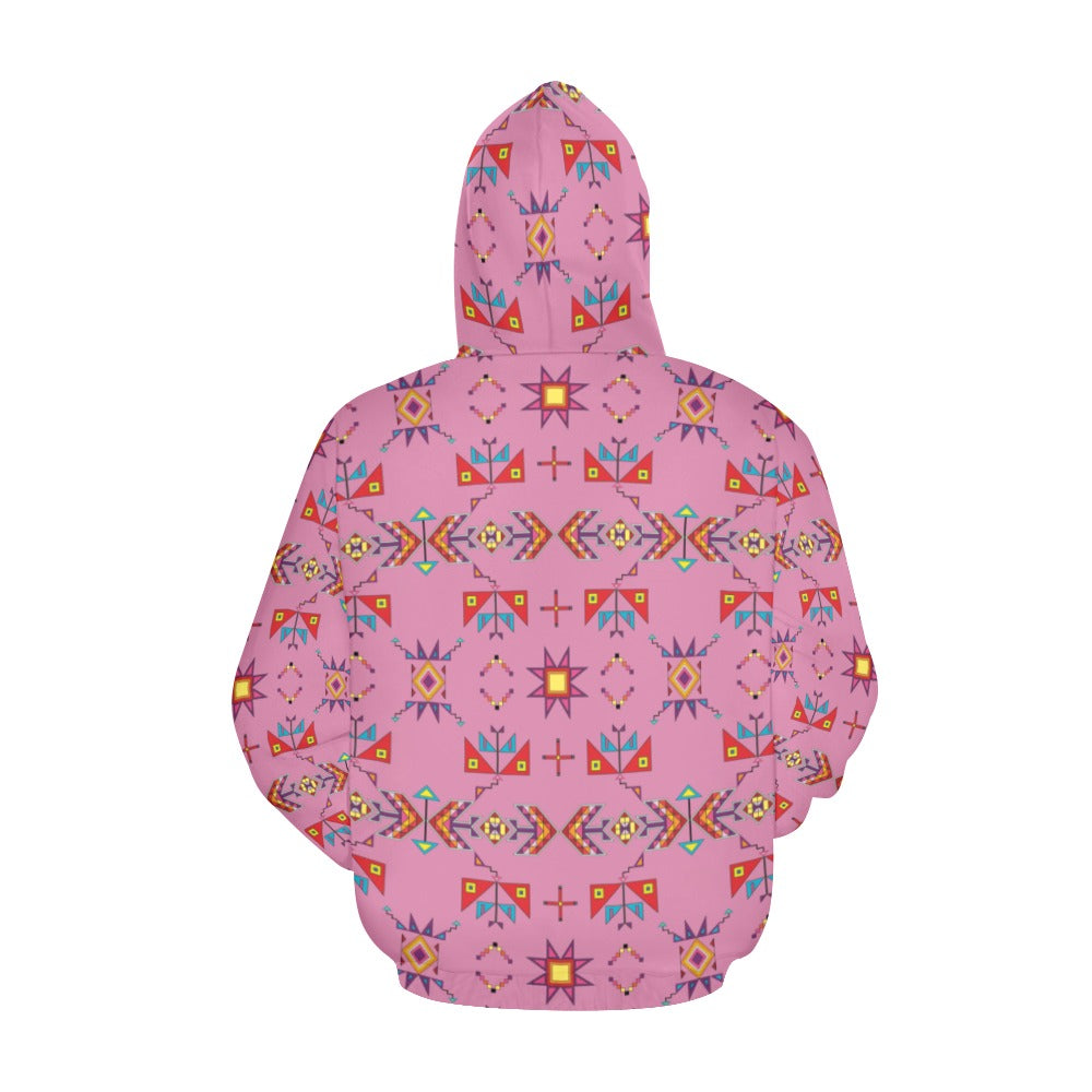 Scattered Generations Pink Hoodie for Women (USA Size)