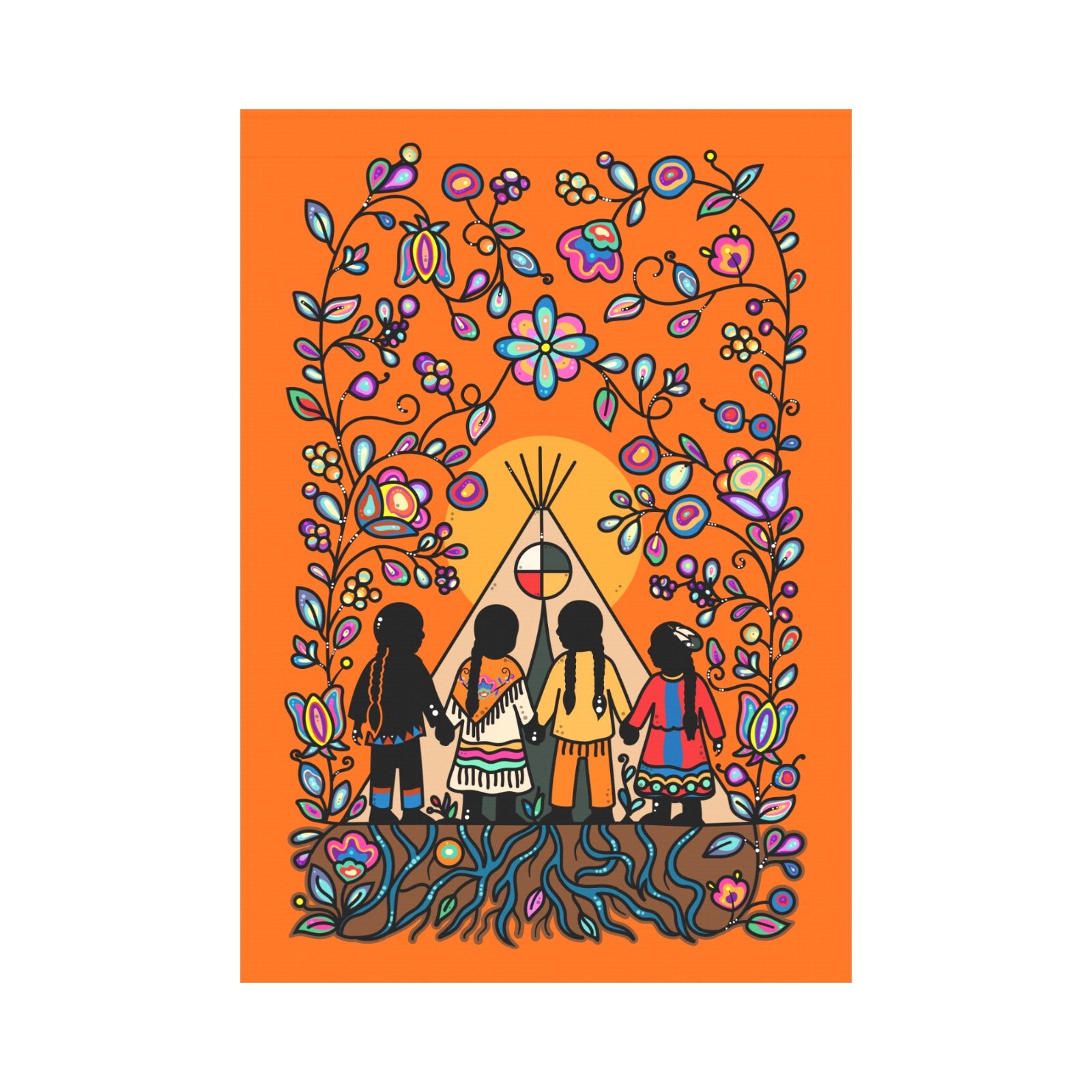 Rooted in Culture Garden Flag 28''x40'' (Two Sides Printing)