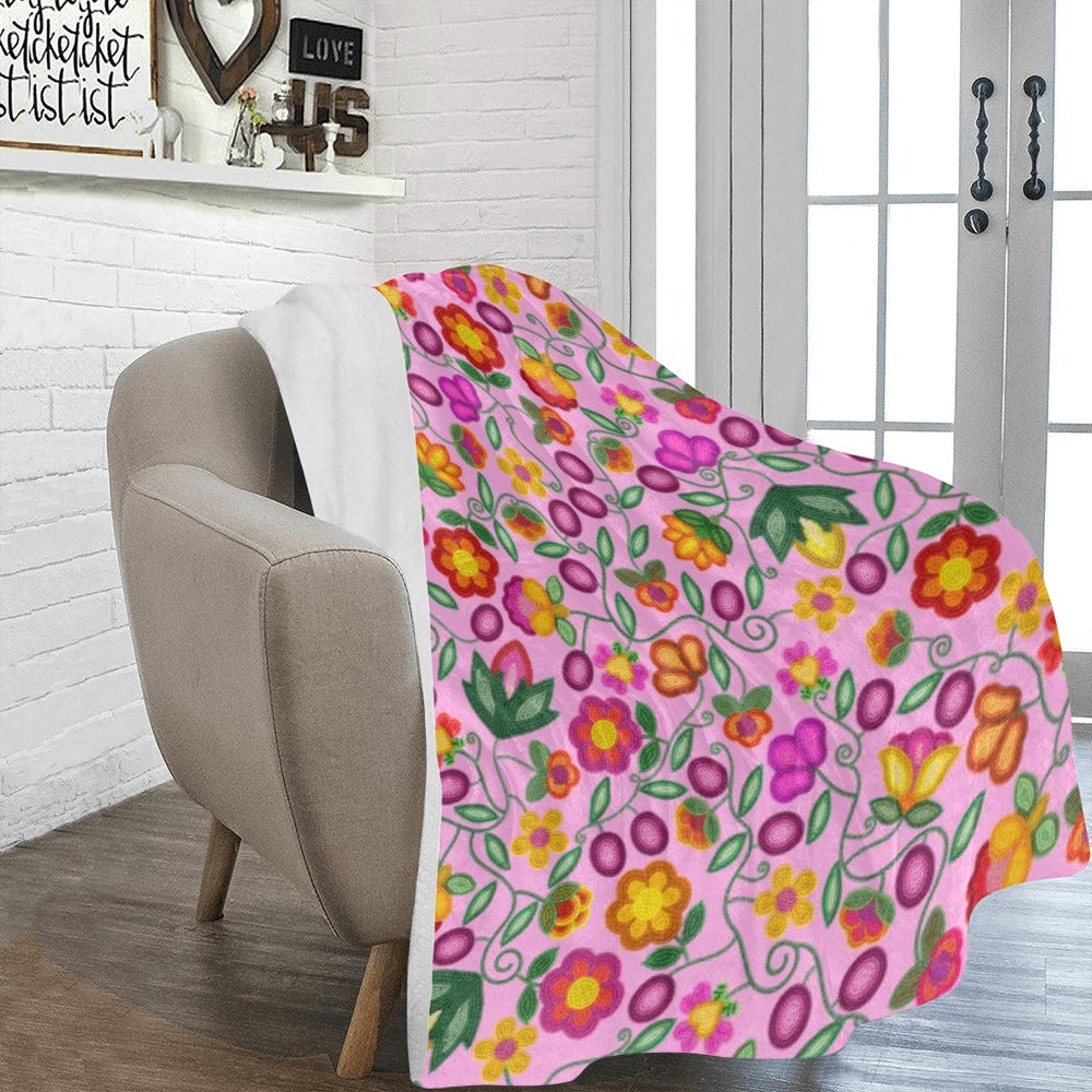 Boreal Bounty Pink Ultra-Soft Micro Fleece Blanket 60"x80"