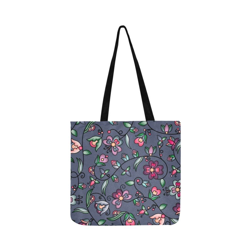 Amber Evening Garland Blue Reusable Shopping Bag (Two sides)