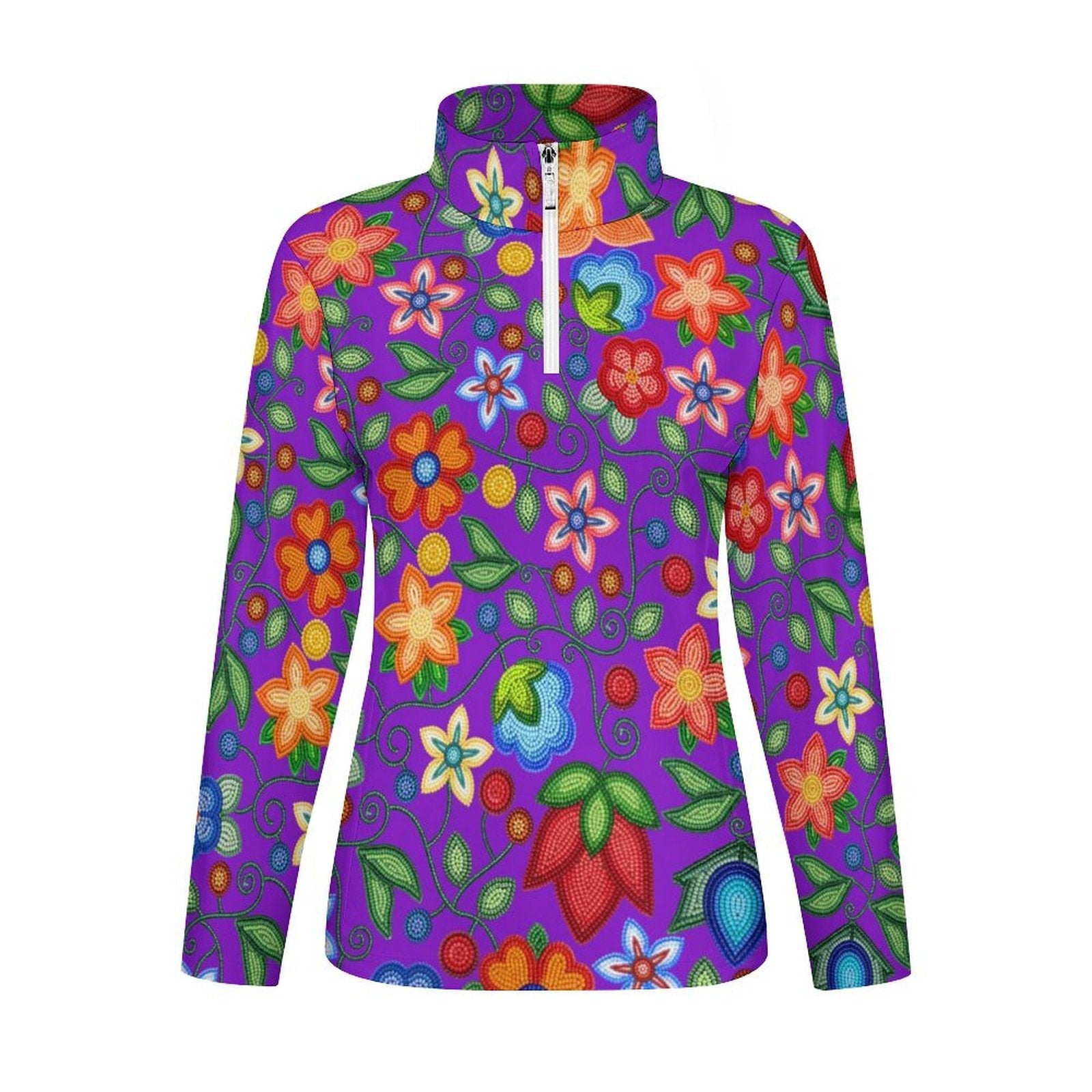 Morning Harmony Purple Long Sleeve Yoga Shirt