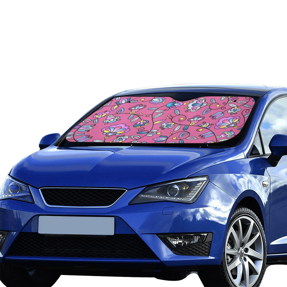 Autumn Bundle Blessing Pink Car Sun Shade 55"x30"