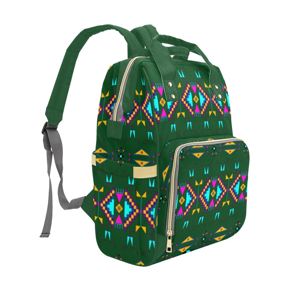 Rite of Passage Squash Leaf Multi-Function Diaper Backpack/Diaper Bag