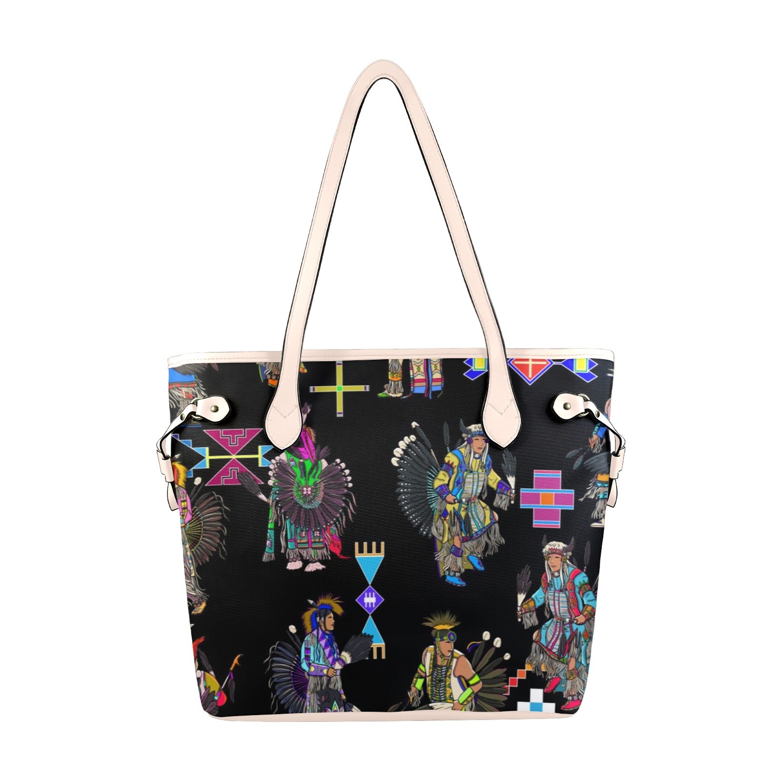 Men's Tradish Dancers Black Clover Canvas Tote Bag