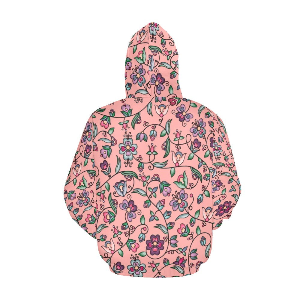 Amber Evening Garland Peach Hoodie for Men (USA Size)