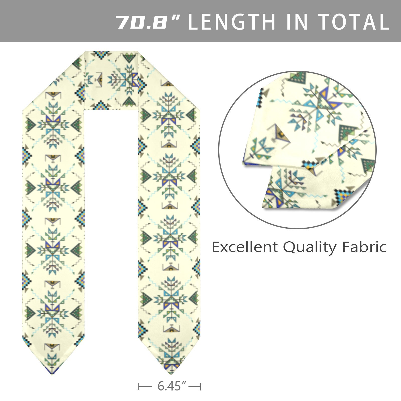 Bear Shield Cream Graduation Stole