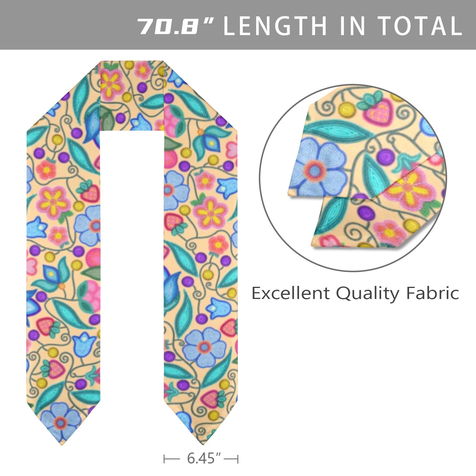 Sweet Offering Cream Graduation Stole