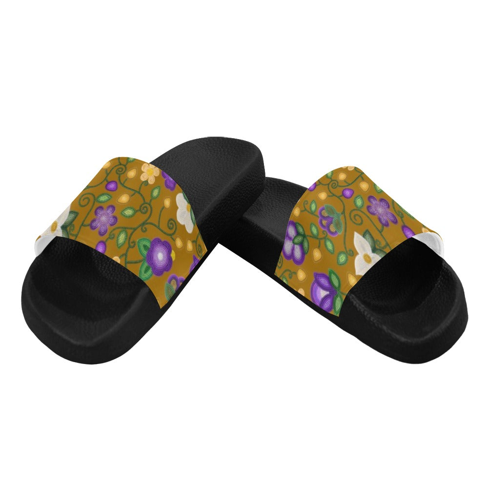 Midnight Moss Bloom Toffee Men's Slide Sandals