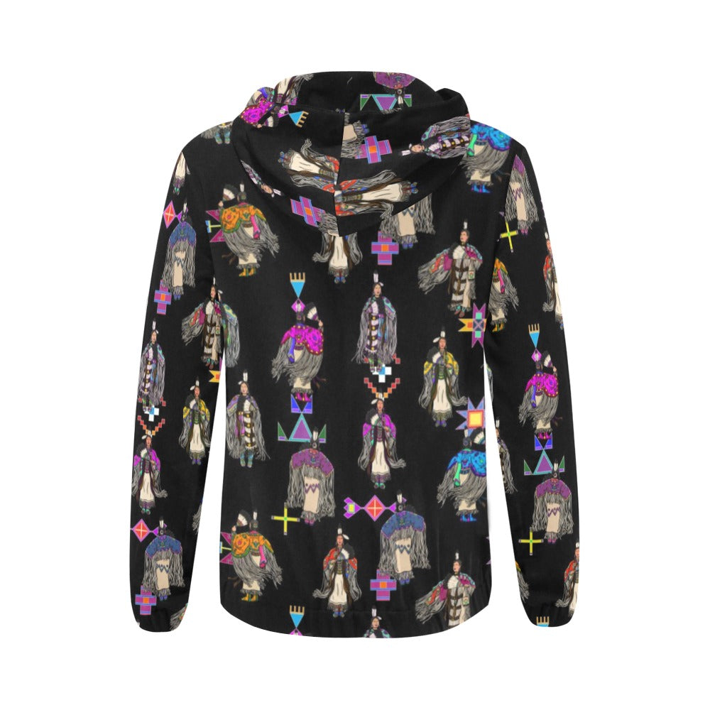 Women's Tradish Dancers Black Full Zip Hoodie for Women