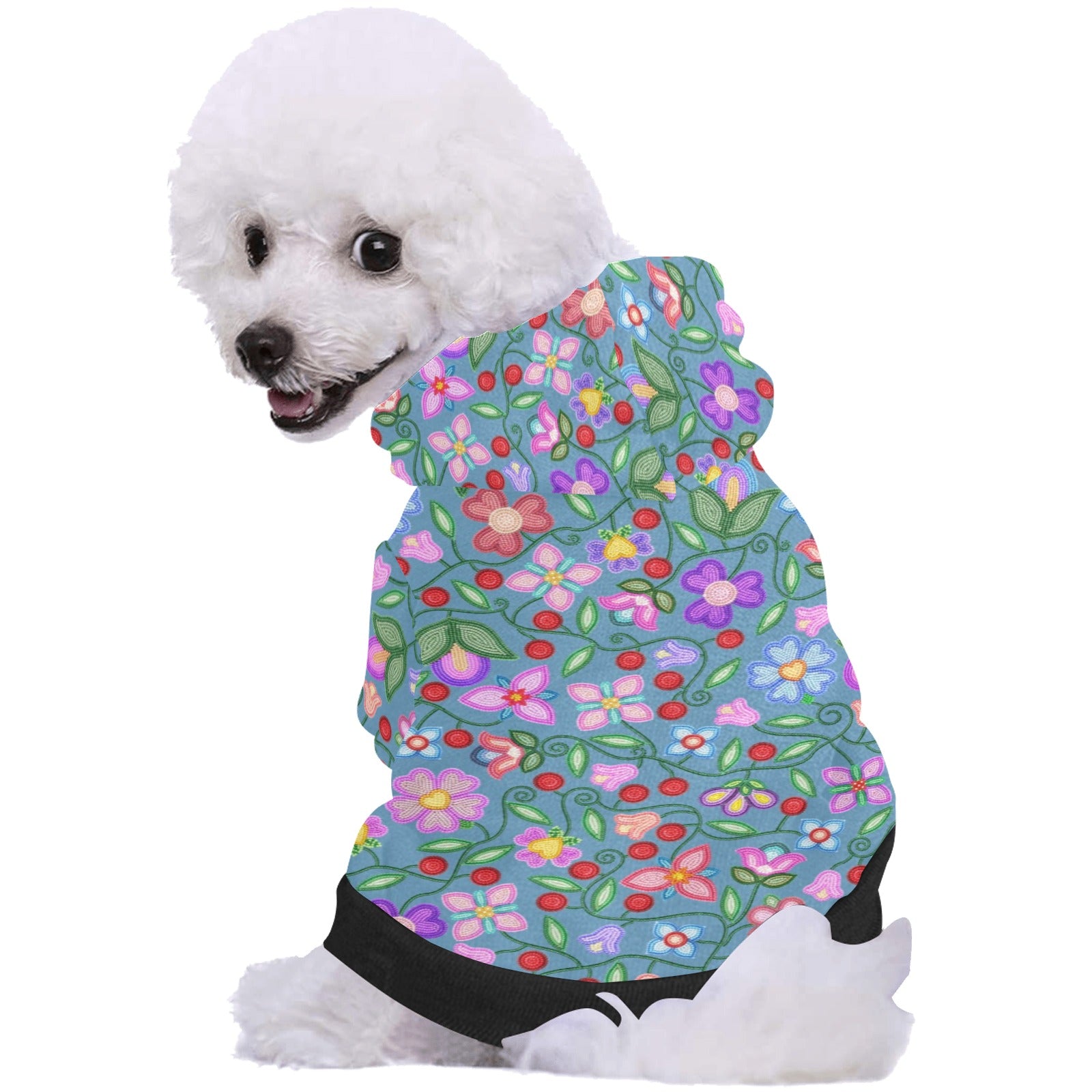 Petal Harmony River Pet Dog Hoodie