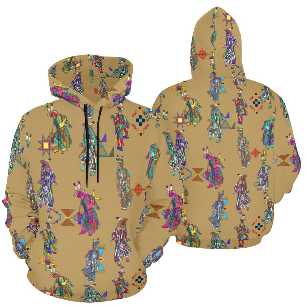 Men's Grass Dancers Earth Hoodie for Men (USA Size)