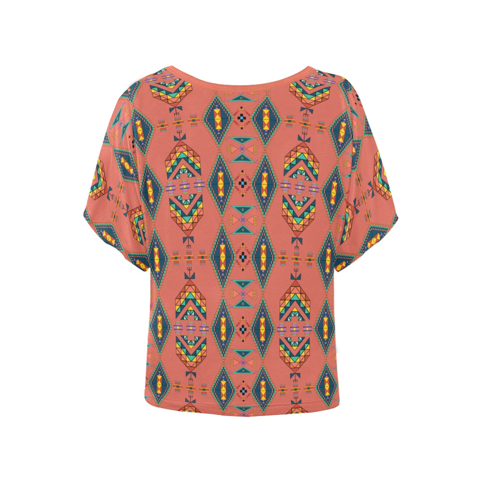 Travois Tipi Canyon Earth Women's Batwing-Sleeved Blouse T shirt