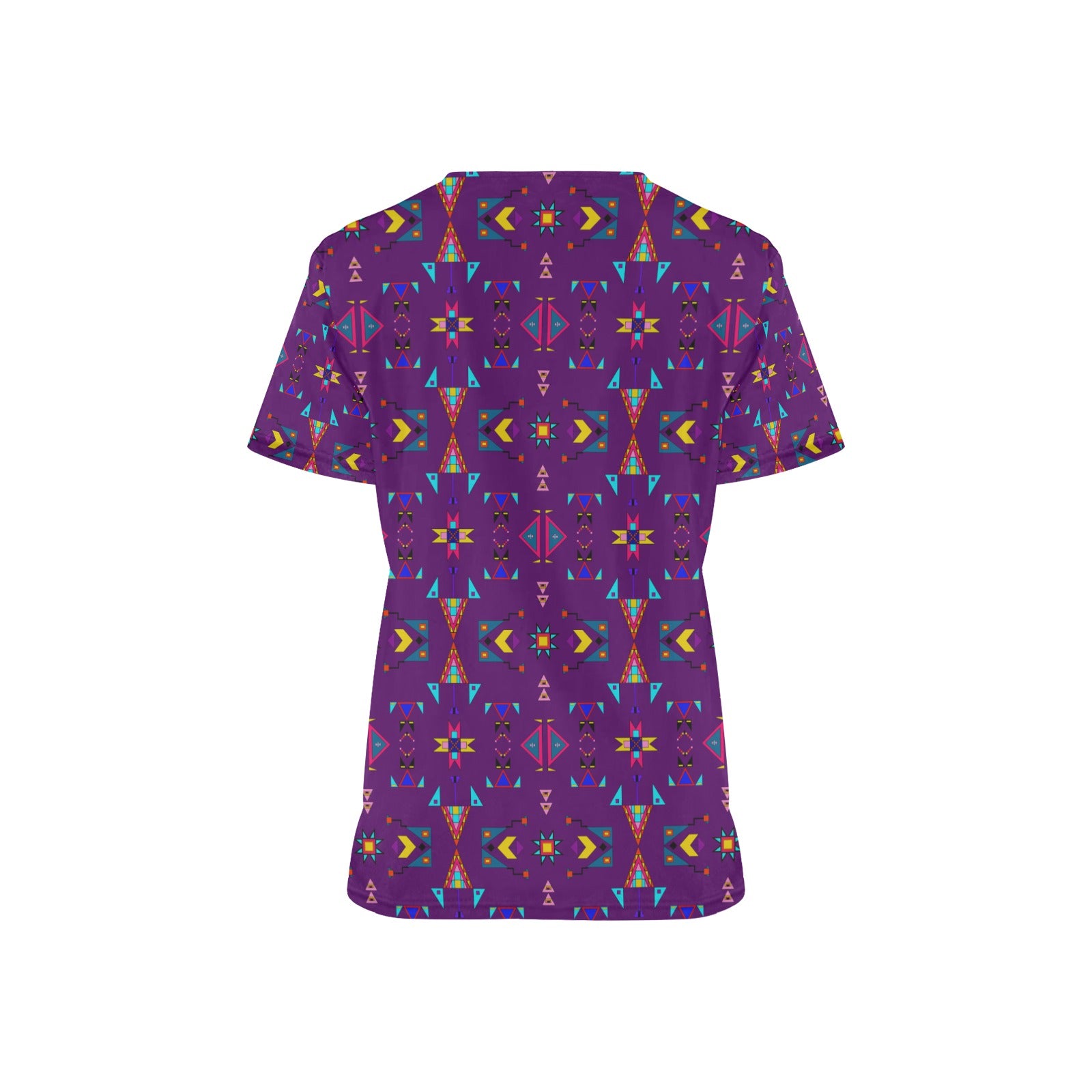 Enemy Territory Berry Scrub Top