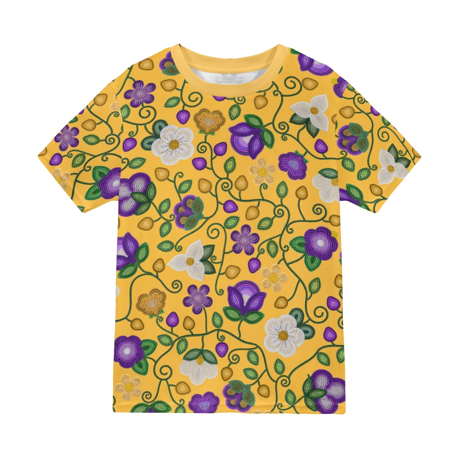 Midnight Moss Bloom Yellow T-shirt for Men