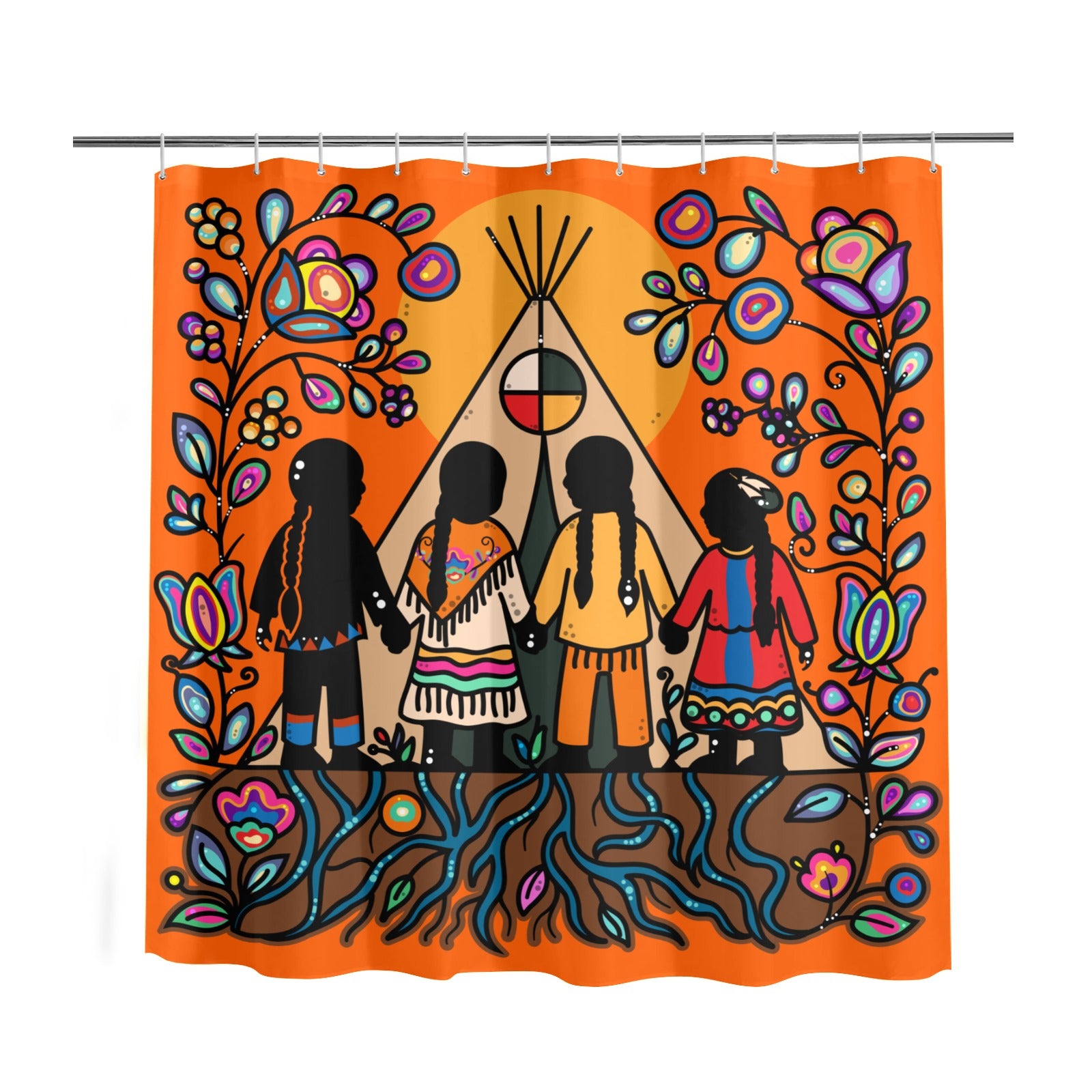 Rooted in Culture Shower Curtain 69"x72"