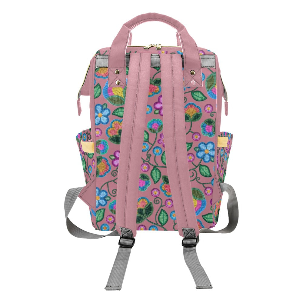 Turquoise Sunbeam Peach Multi-Function Diaper Backpack/Diaper Bag