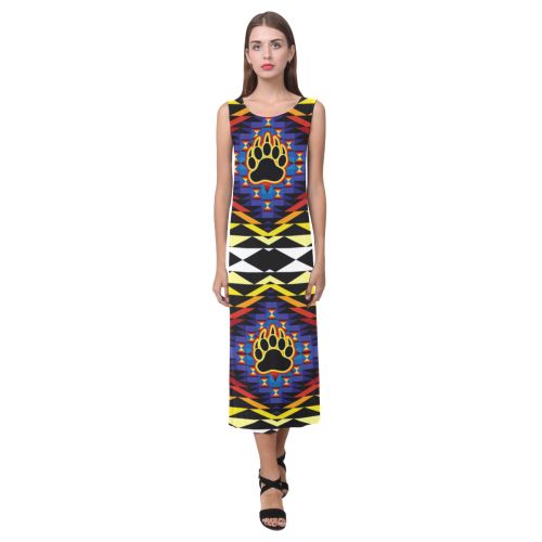 Sunset Blanket Phaedra Sleeveless Open Fork Long Dress