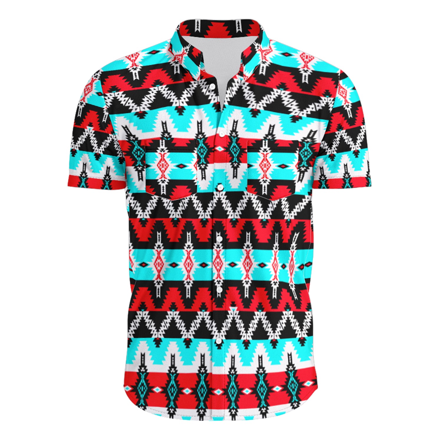 Two Spirit Dance Hawaiian-Style Button Up Shirt