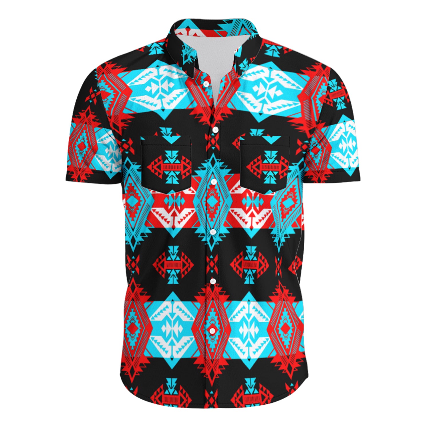 Sovereign Nation Trade Blanket Hawaiian-Style Button Up Shirt