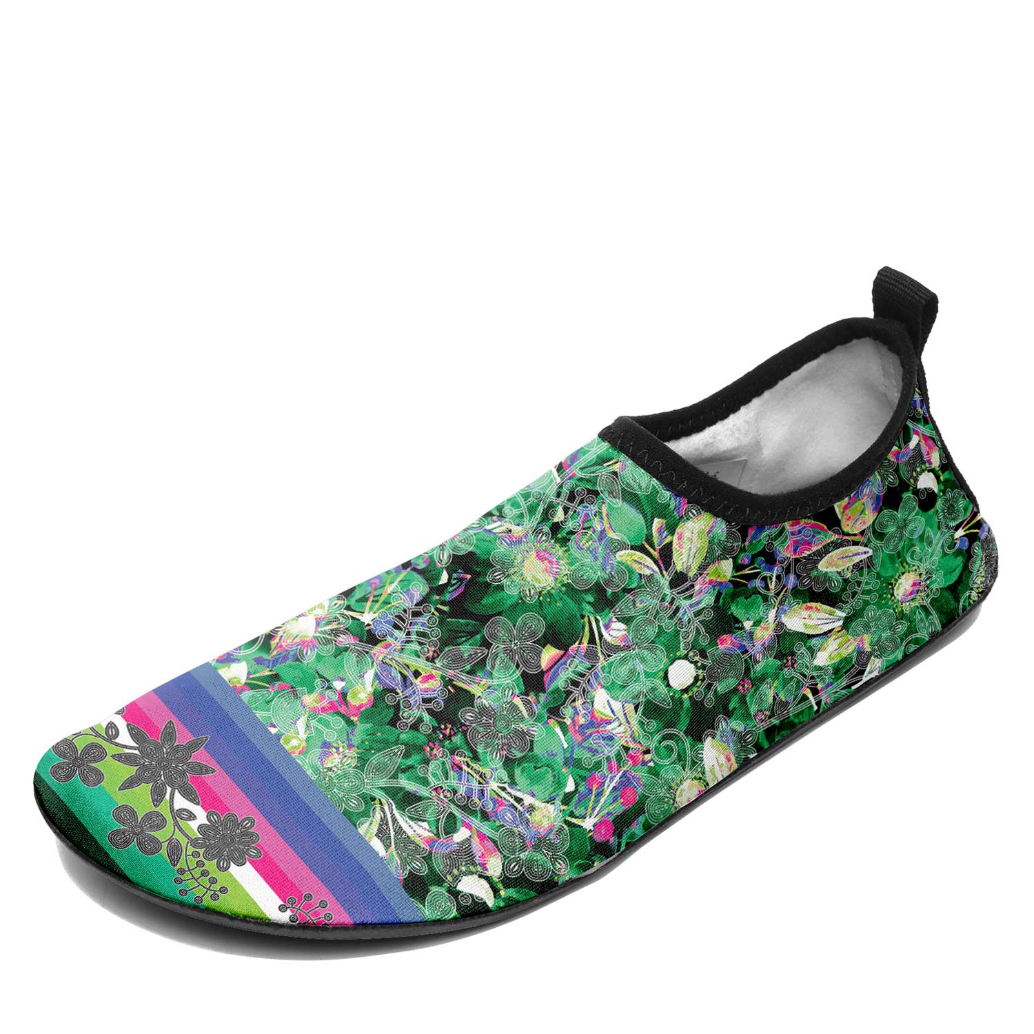 Culture in Nature Green Kid's Sockamoccs Slip On Shoes
