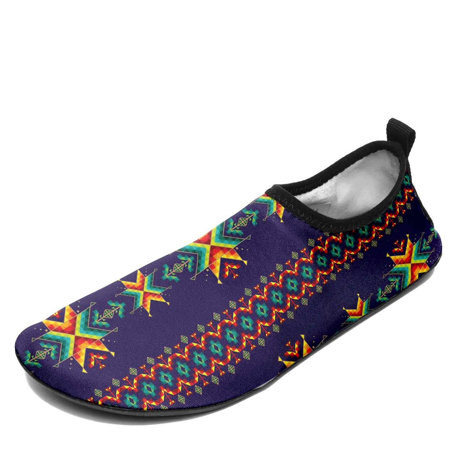 Dreams of Ancestors Indigo Kid's Sockamoccs Slip On Shoes