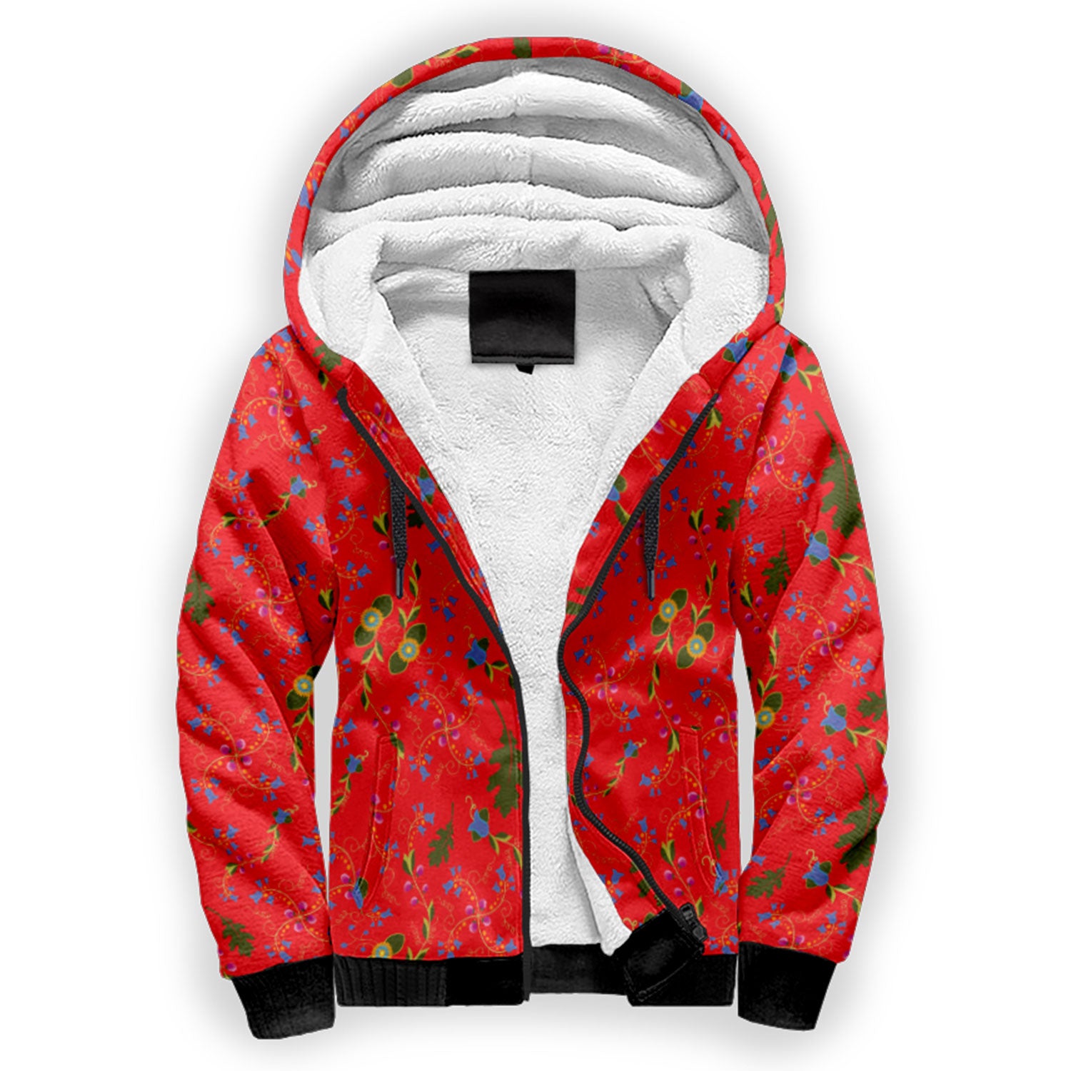 Vine Life Scarlet Sherpa Hoodie