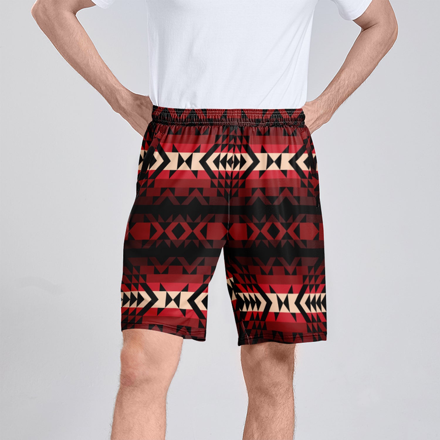 Native print deals shorts