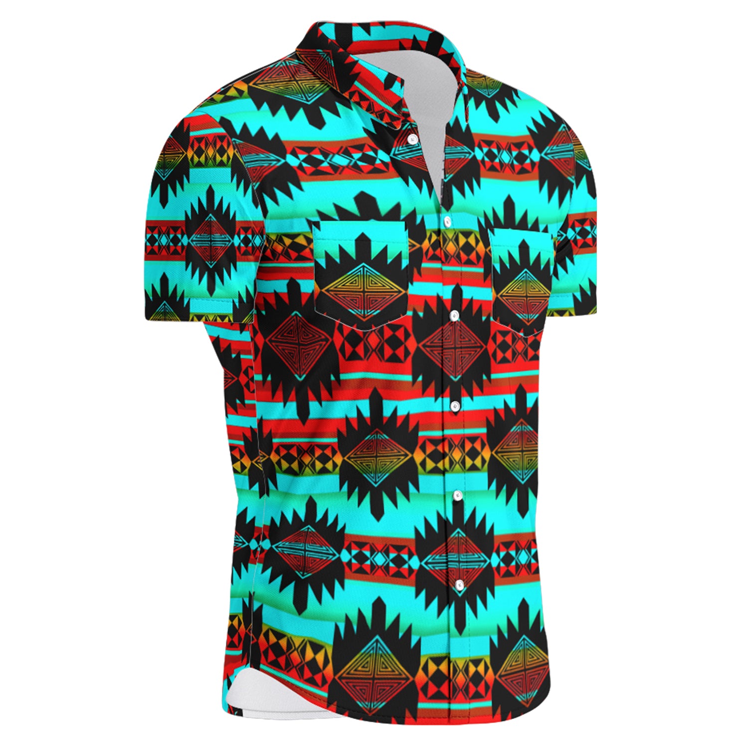 Okotoks Hawaiian-Style Button Up Shirt
