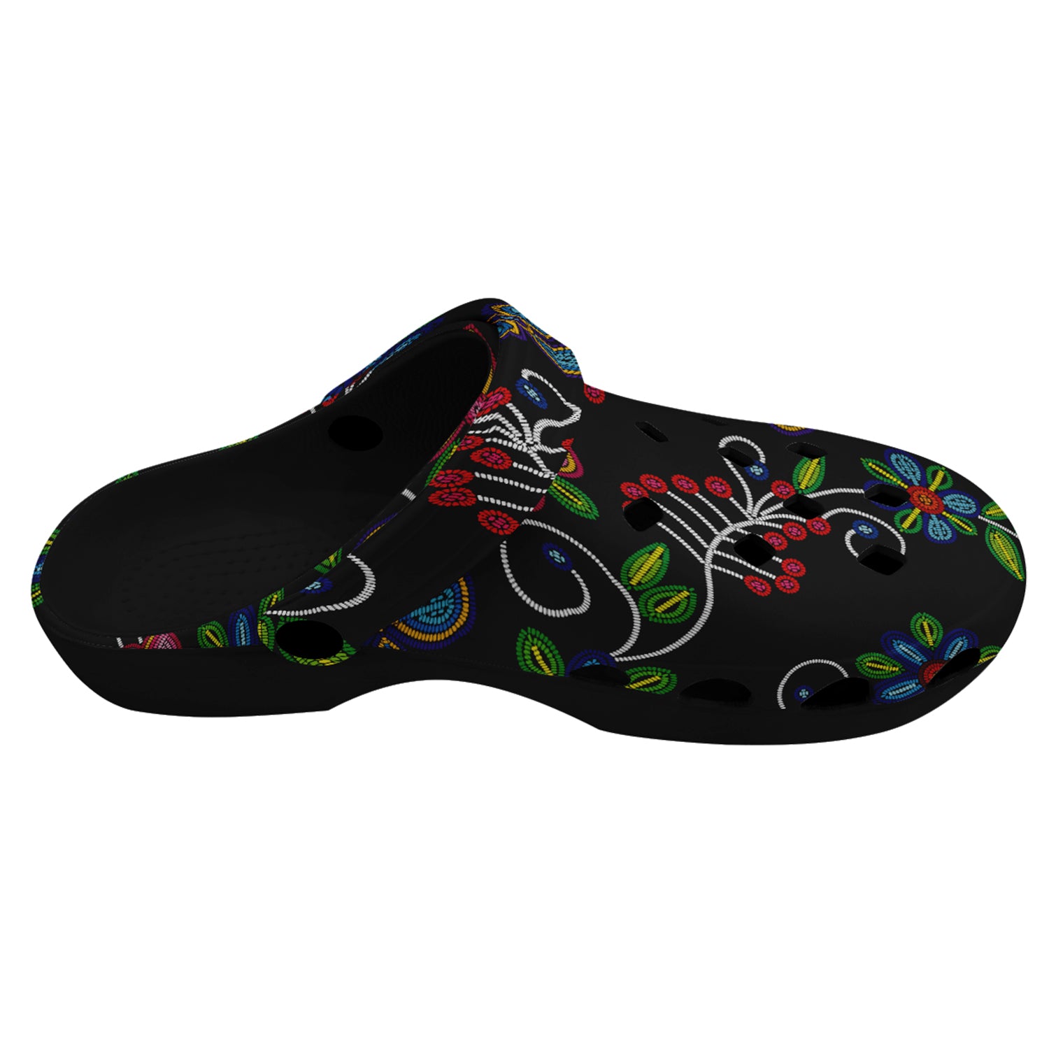 Midnight Garden Black Muddies Unisex Clog Shoes