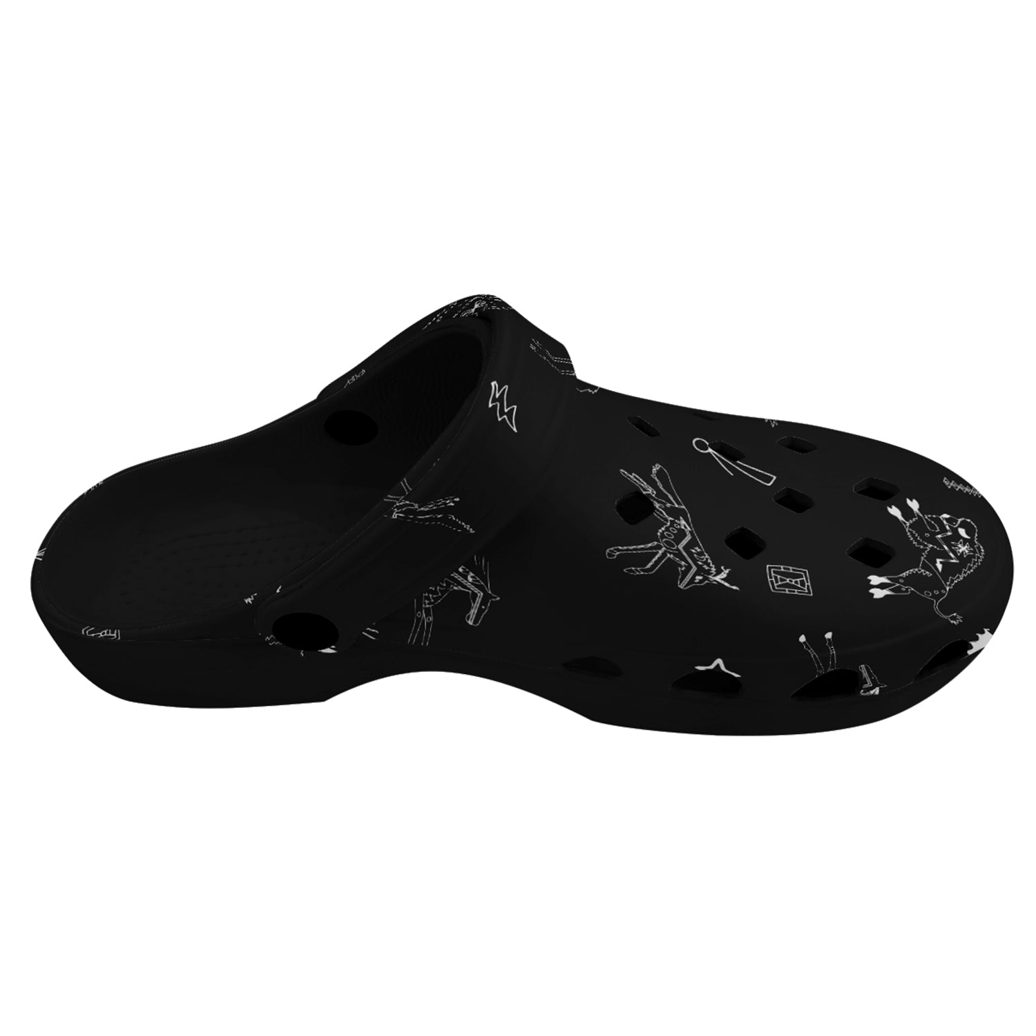 Ledger Dabbles Black Muddies Unisex Clog Shoes