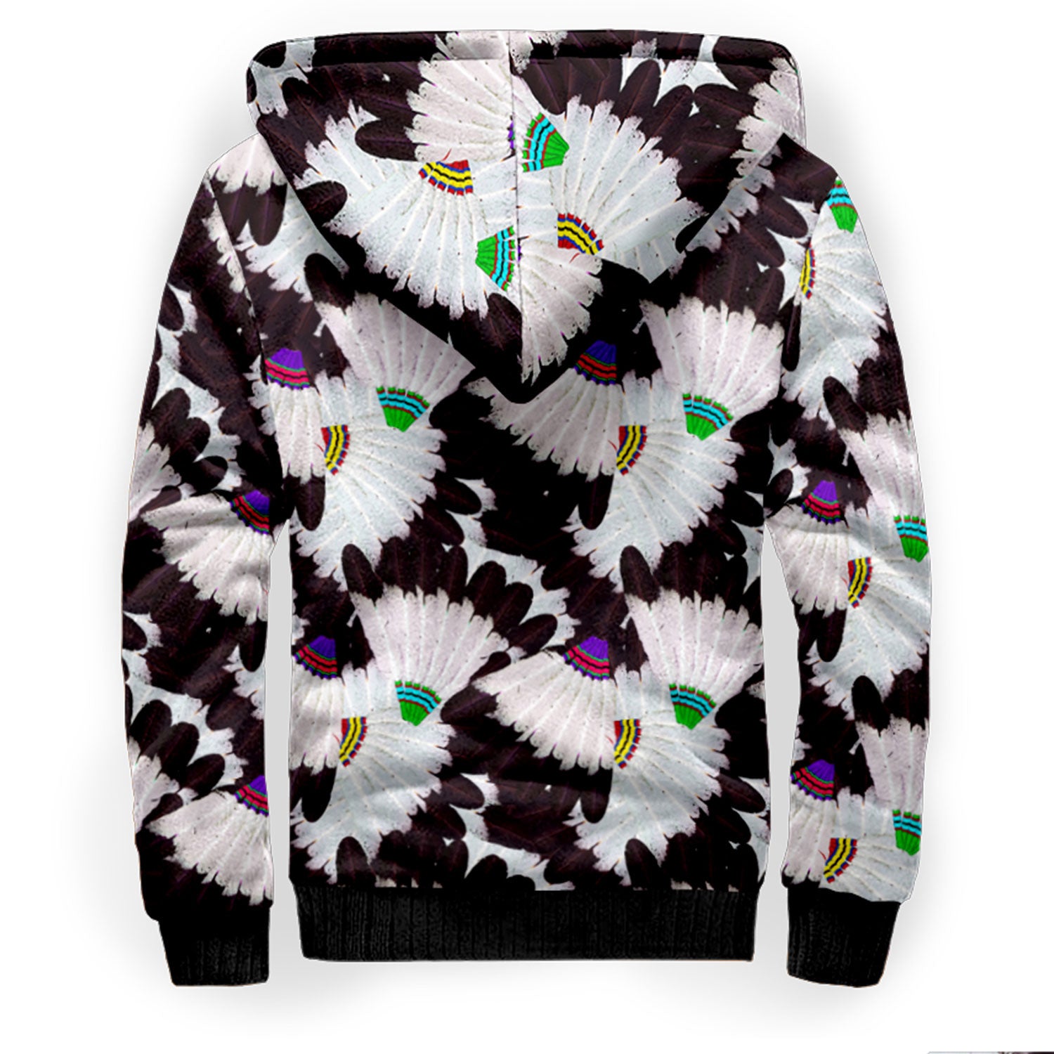 Eagle Feather Fans Sherpa Hoodie