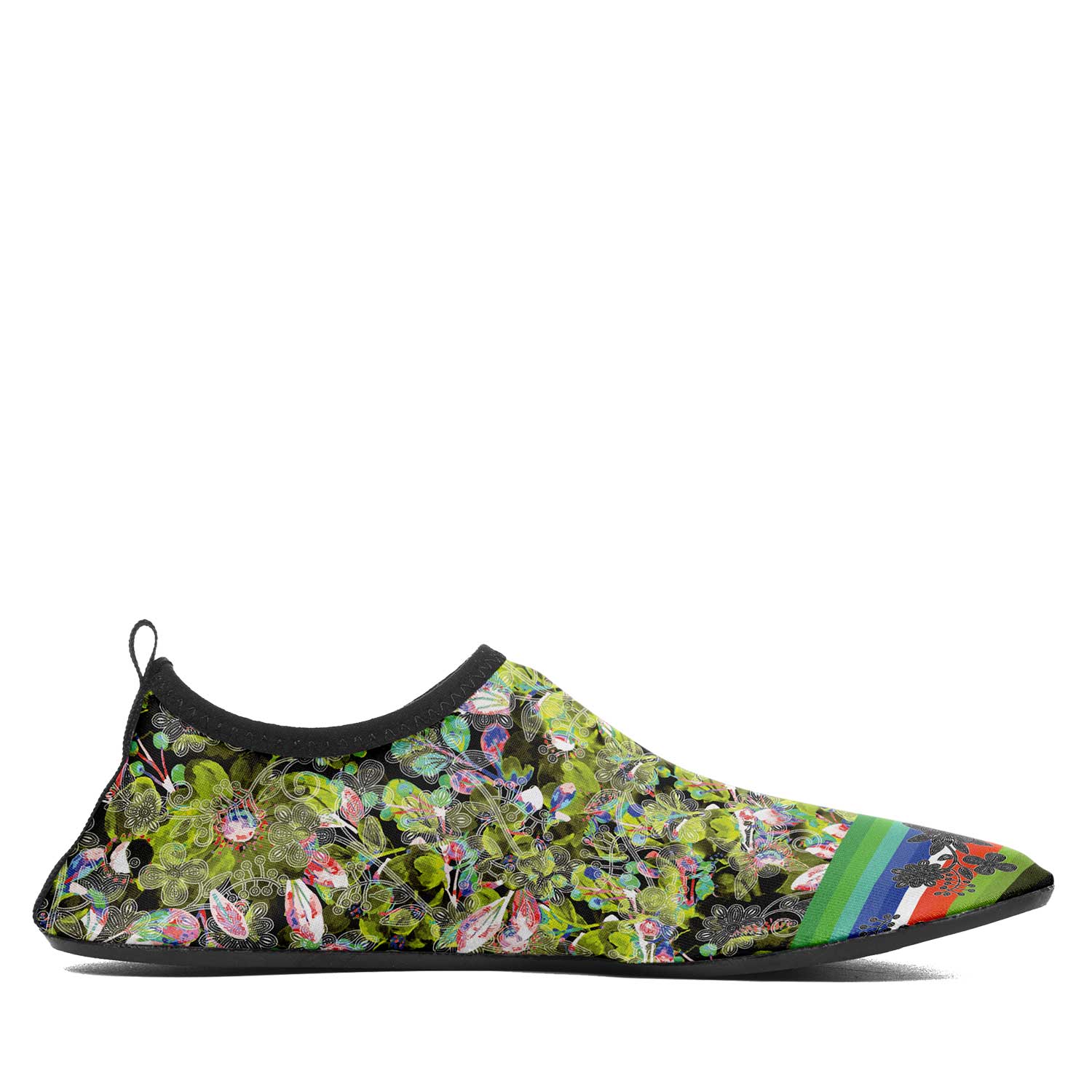 Culture in Nature Green Leaf Kid's Sockamoccs Slip On Shoes