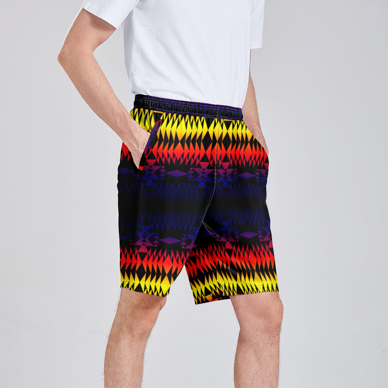 Two Worlds Apart Athletic Shorts with Pockets