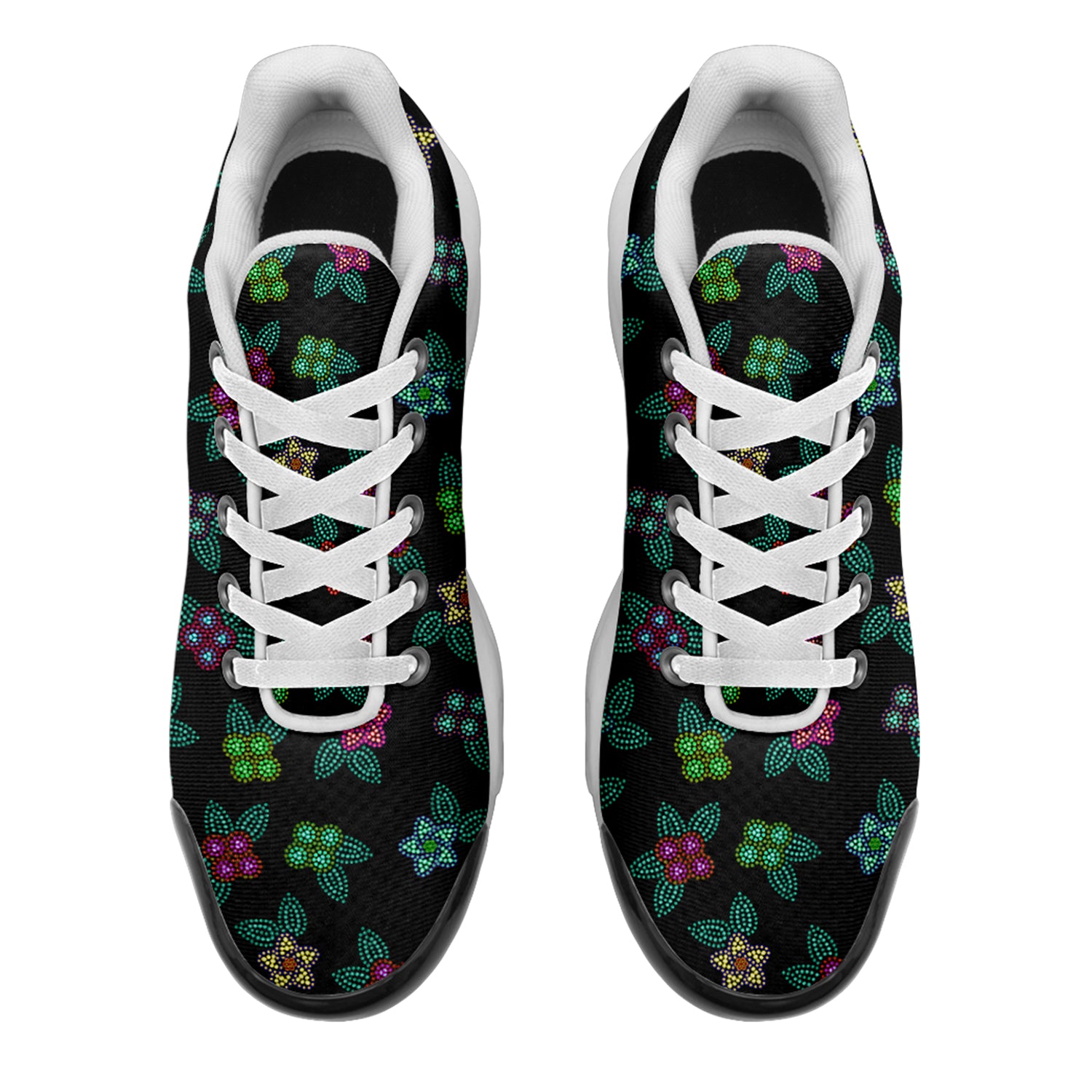 Berry Flowers Black Niowaa Air Cushion Shoes