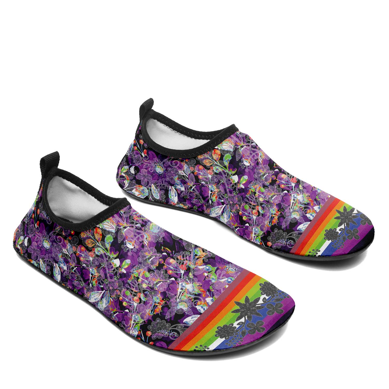 Culture in Nature Purple Kid's Sockamoccs Slip On Shoes