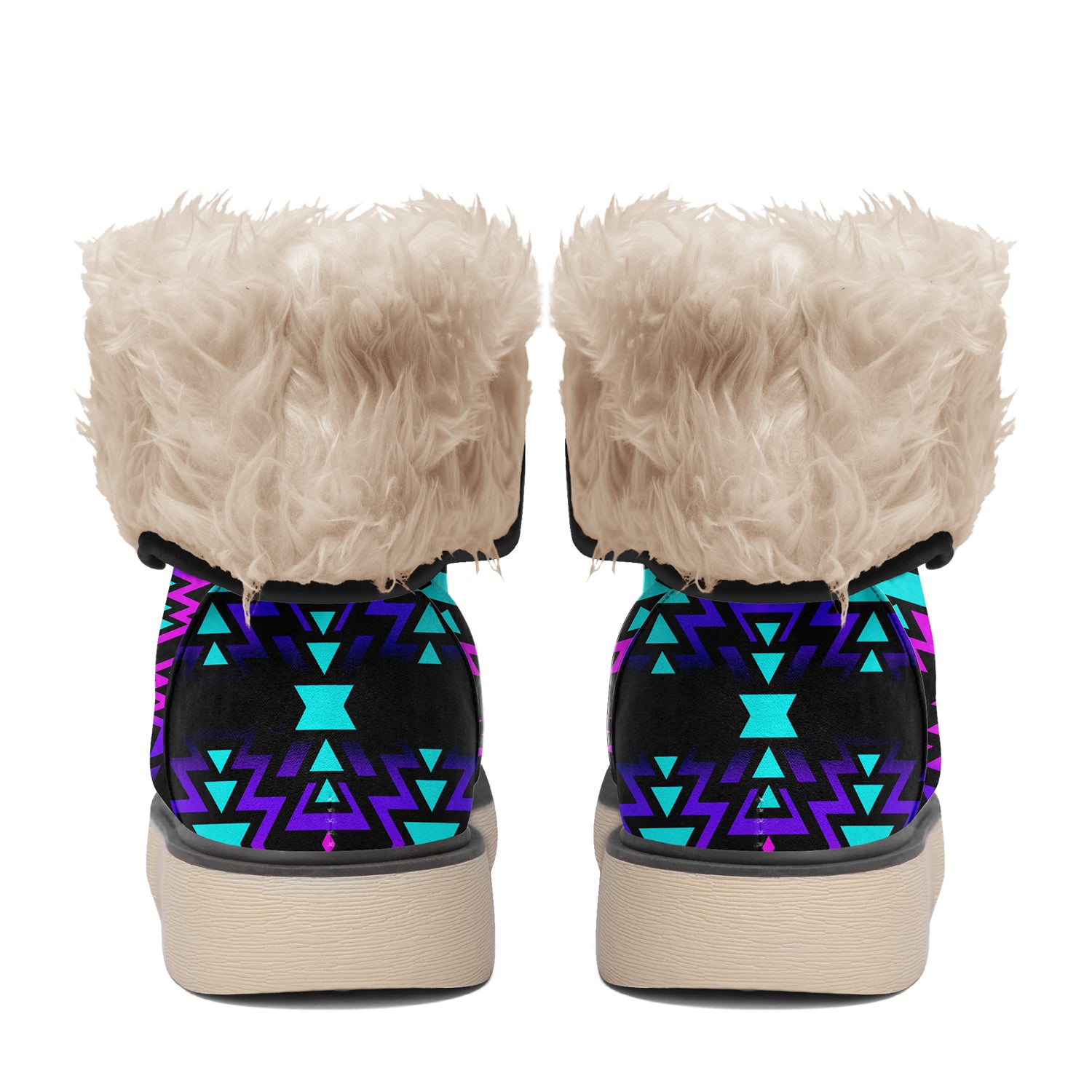 Black Fire Winter Sunset Polar Winter Boots