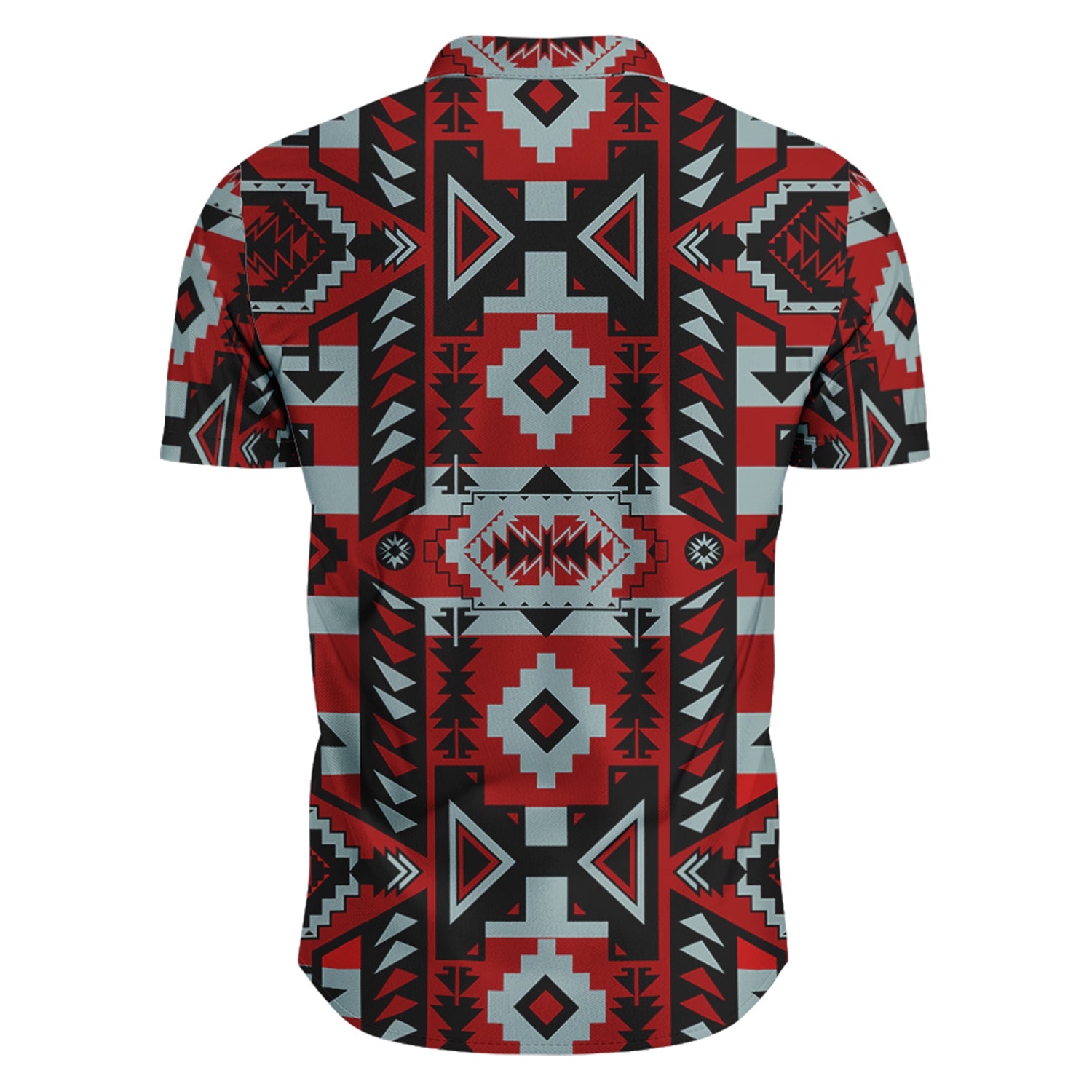 Chiefs Mountain Dark Sierra Hawaiian-Style Button Up Shirt