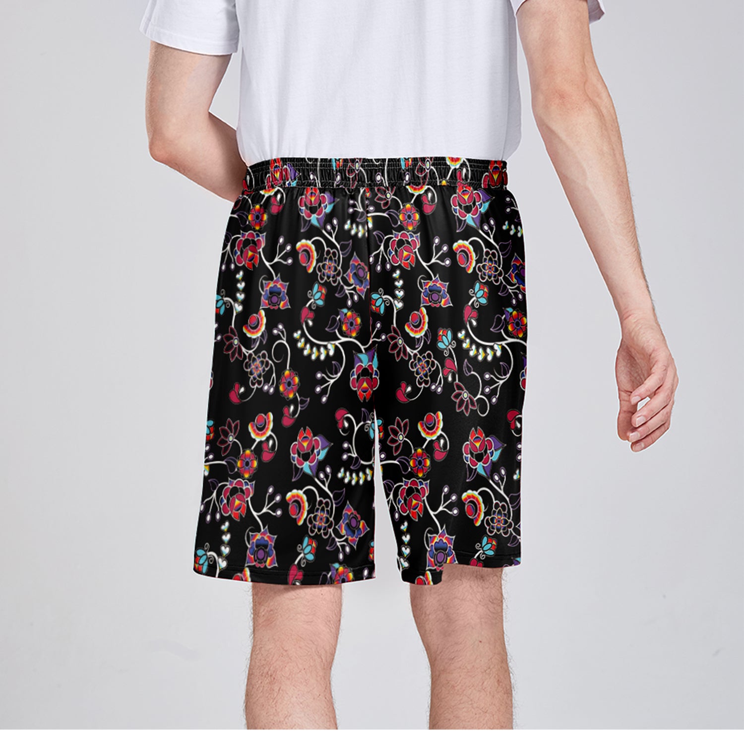 Floral Danseur Athletic Shorts with Pockets