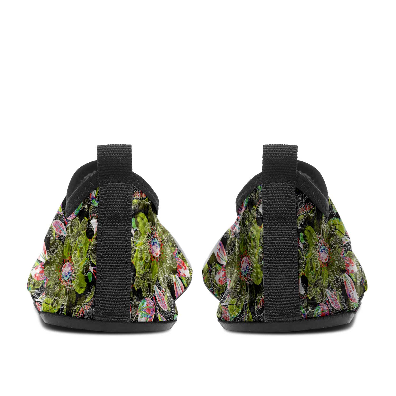 Culture in Nature Green Leaf Kid's Sockamoccs Slip On Shoes